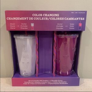 TUMBLERS Color Changing Set Of Two